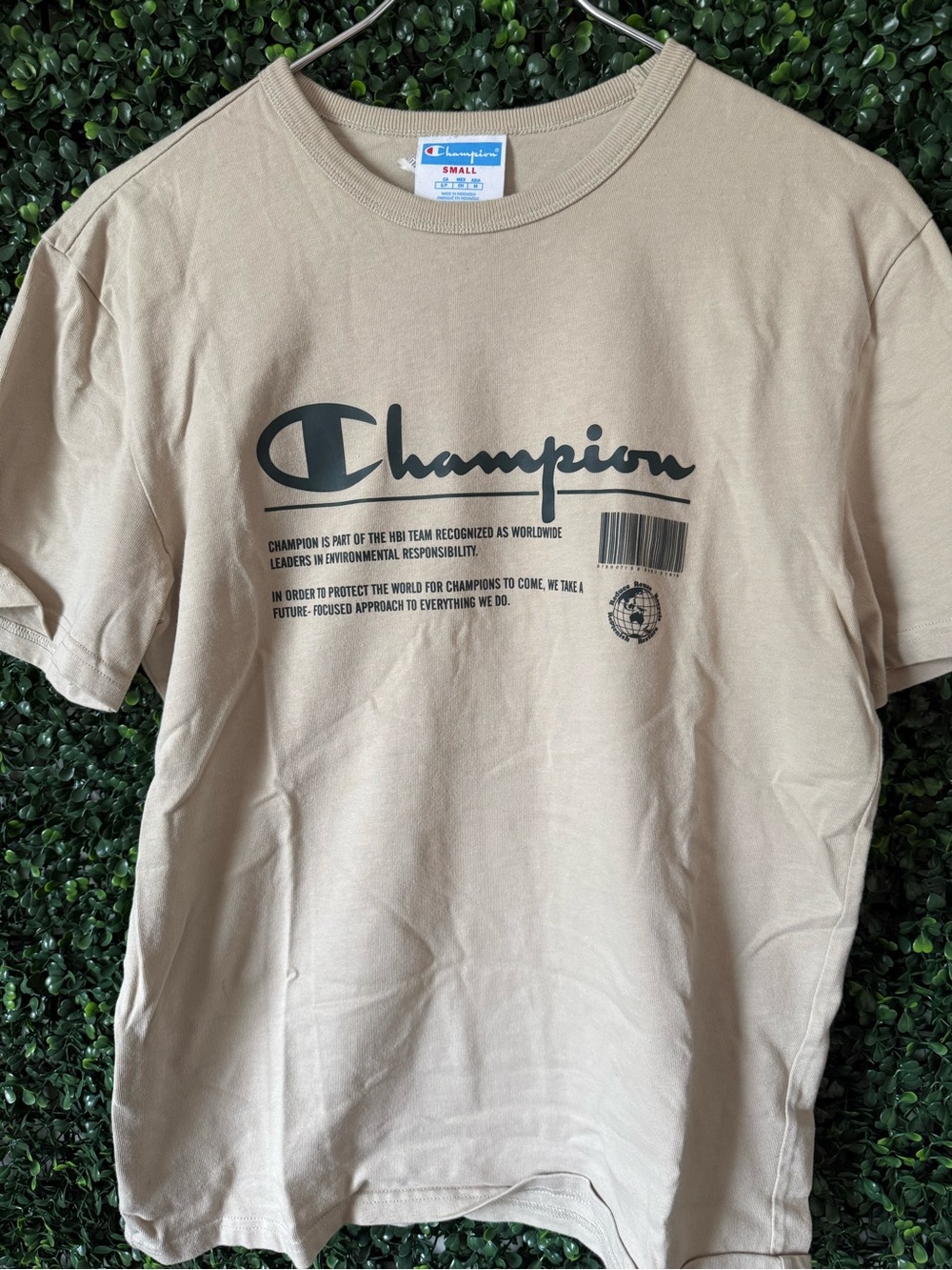 Champion Men’s Tan Logo Graphic T-Shirt